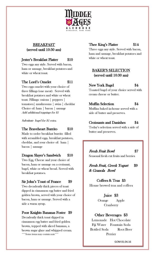 Middle Ages - Syracuse Hancock International AirportSyracuse Hancock